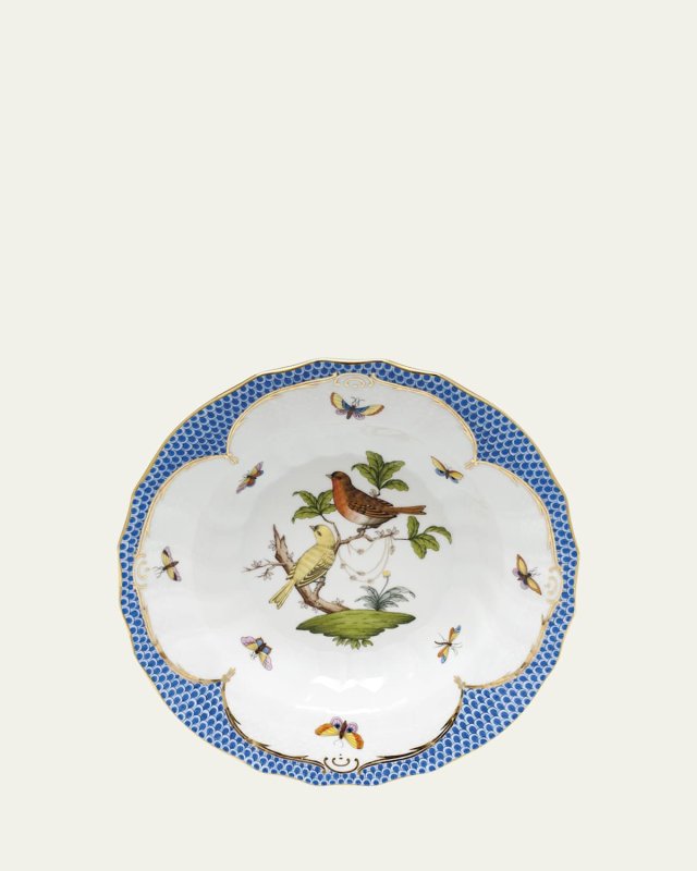 Rothschild Blue Motif 06 Rim Soup Bowl